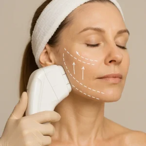 Woman having HI-FU to reduce wrinkles call LA LIPO Sunbury Now!