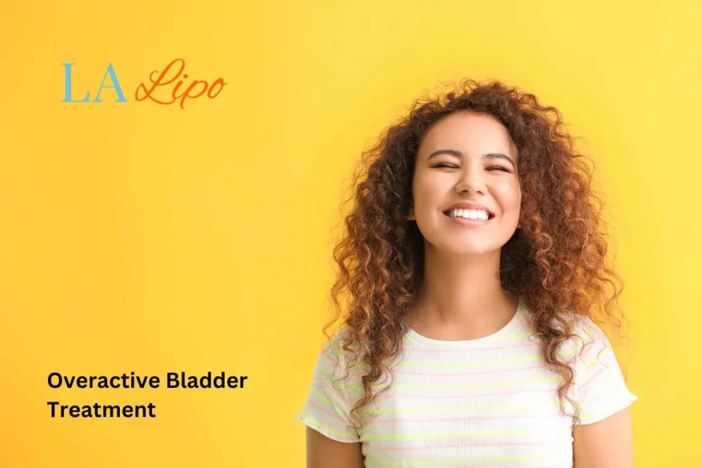 woman smiling about overactive bladder treatment Sunbury solutions